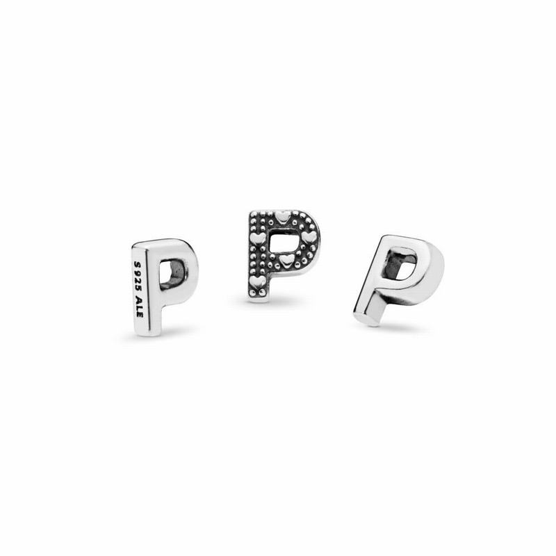 Pandora Letter P Petite Locket Charm Ireland - Sterling Silver - 165437JTH